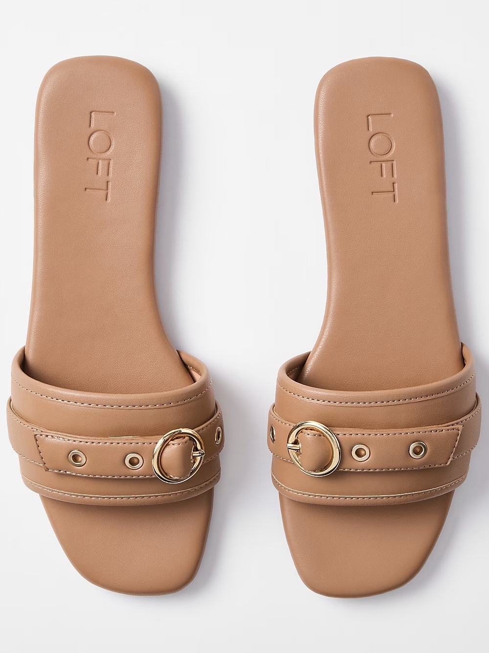 LOFT Buckle Slide Sandals, NWB